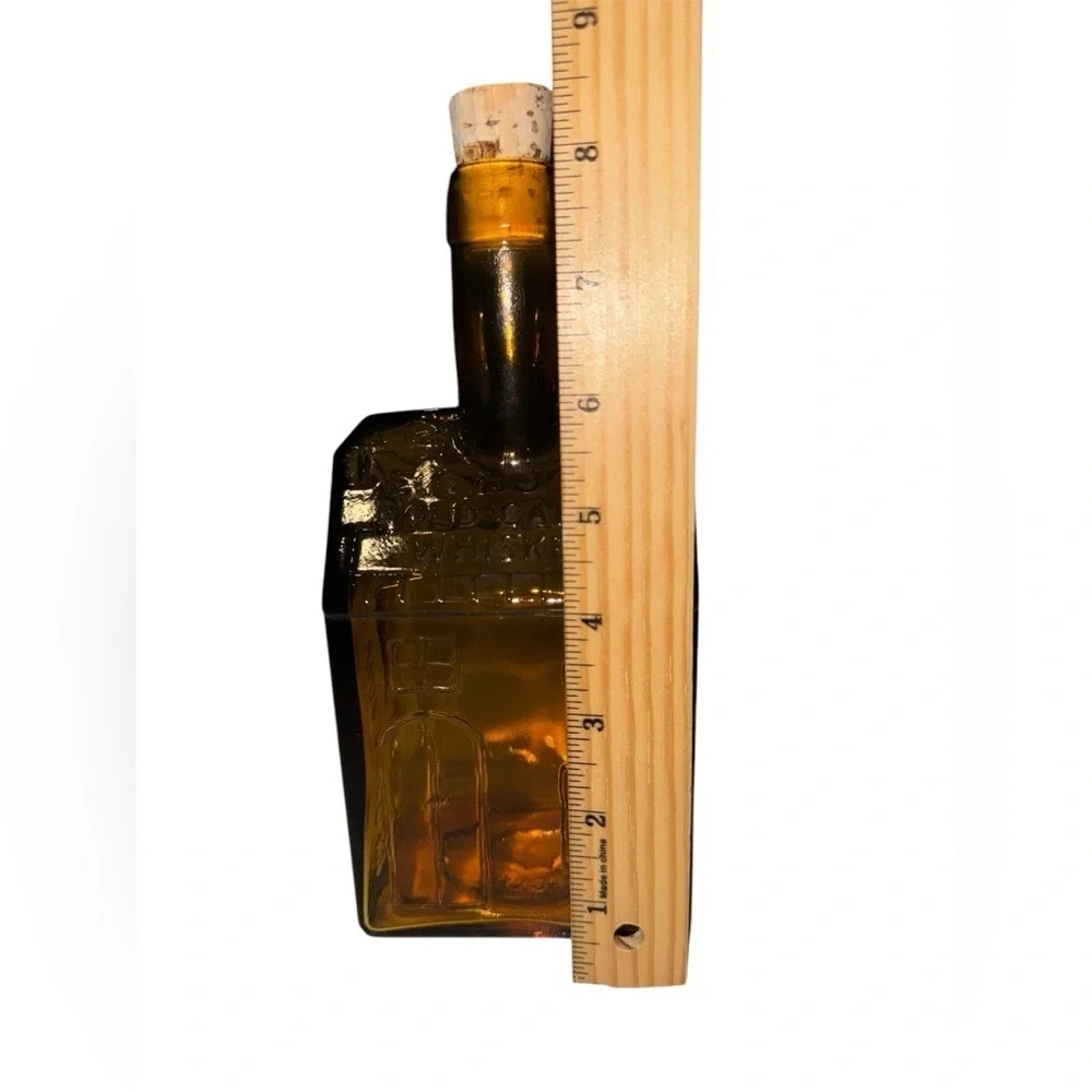Vintage Wheaton EG Booz's Old Cabin Whiskey Bottle with cork
